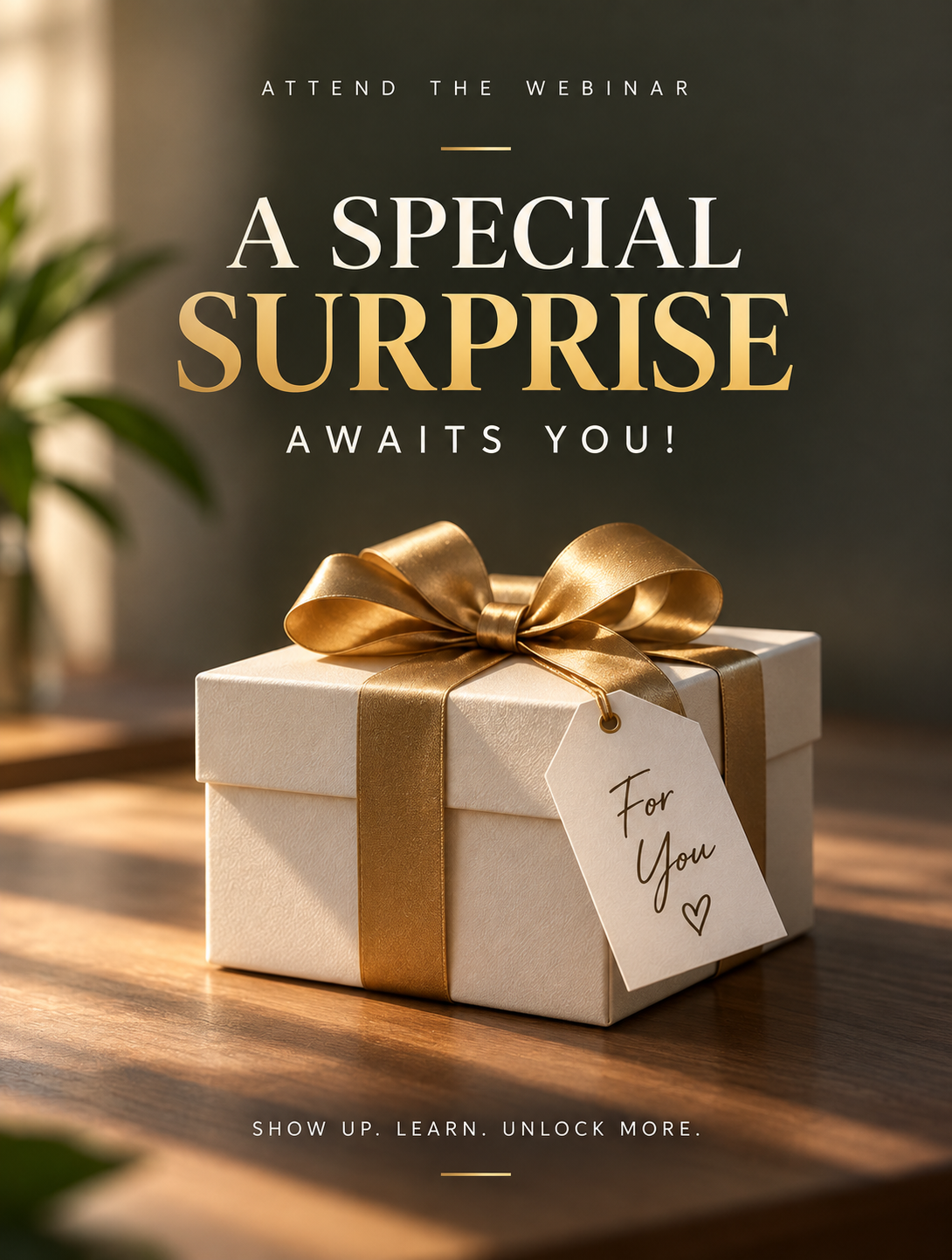 A special surprise gift for masterclass attendees